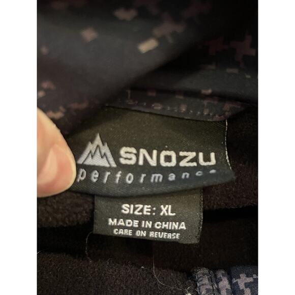 Snozu Men's Size XL Black/Gray Camo Performance Full Zip Long Sleeve Jacket - Picture 2 of 10